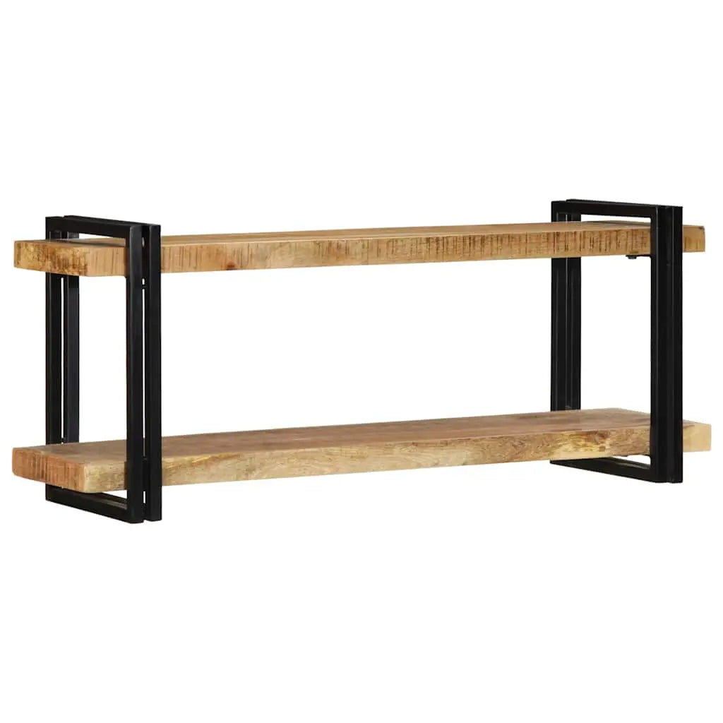 Wall Shelf Solid Rough Wood Mango Living with Luxury