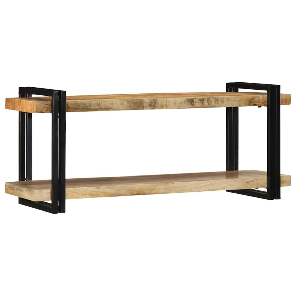 Wall Shelf Solid Rough Wood Mango Living with Luxury