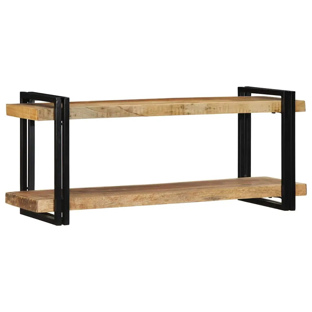 Wall Shelf Solid Rough Wood Mango Living with Luxury