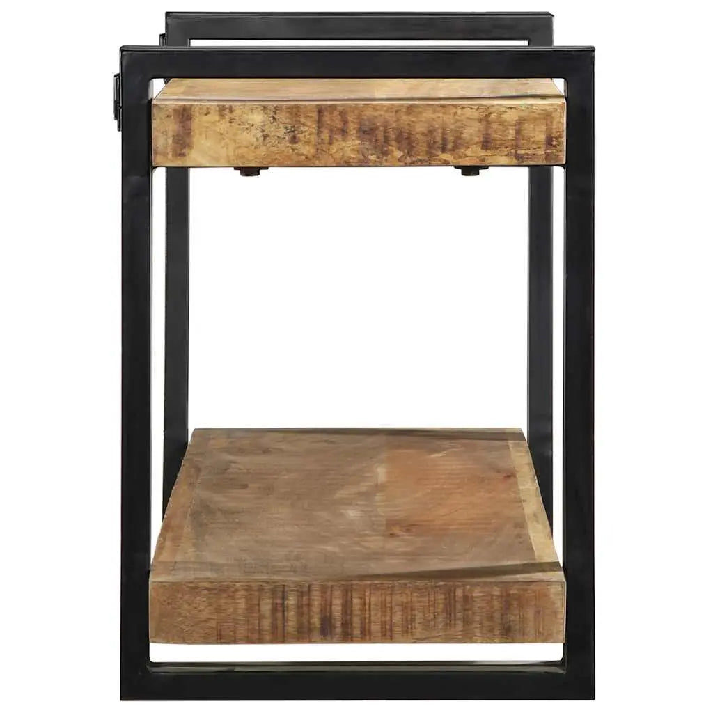 Wall Shelf Solid Rough Wood Mango Living with Luxury