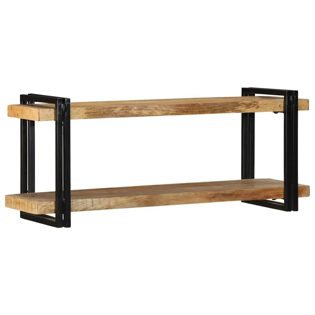 Wall Shelf Solid Rough Wood Mango Living with Luxury