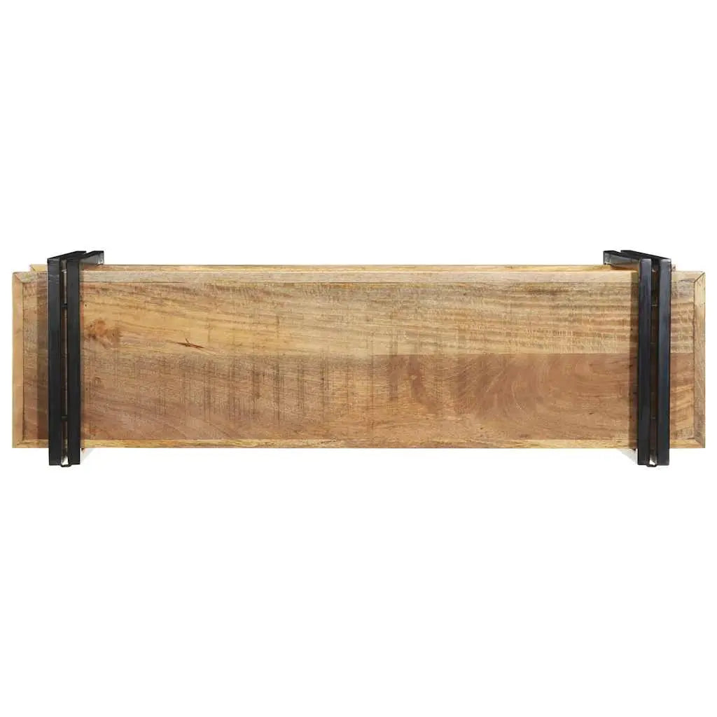 Wall Shelf Solid Rough Wood Mango Living with Luxury