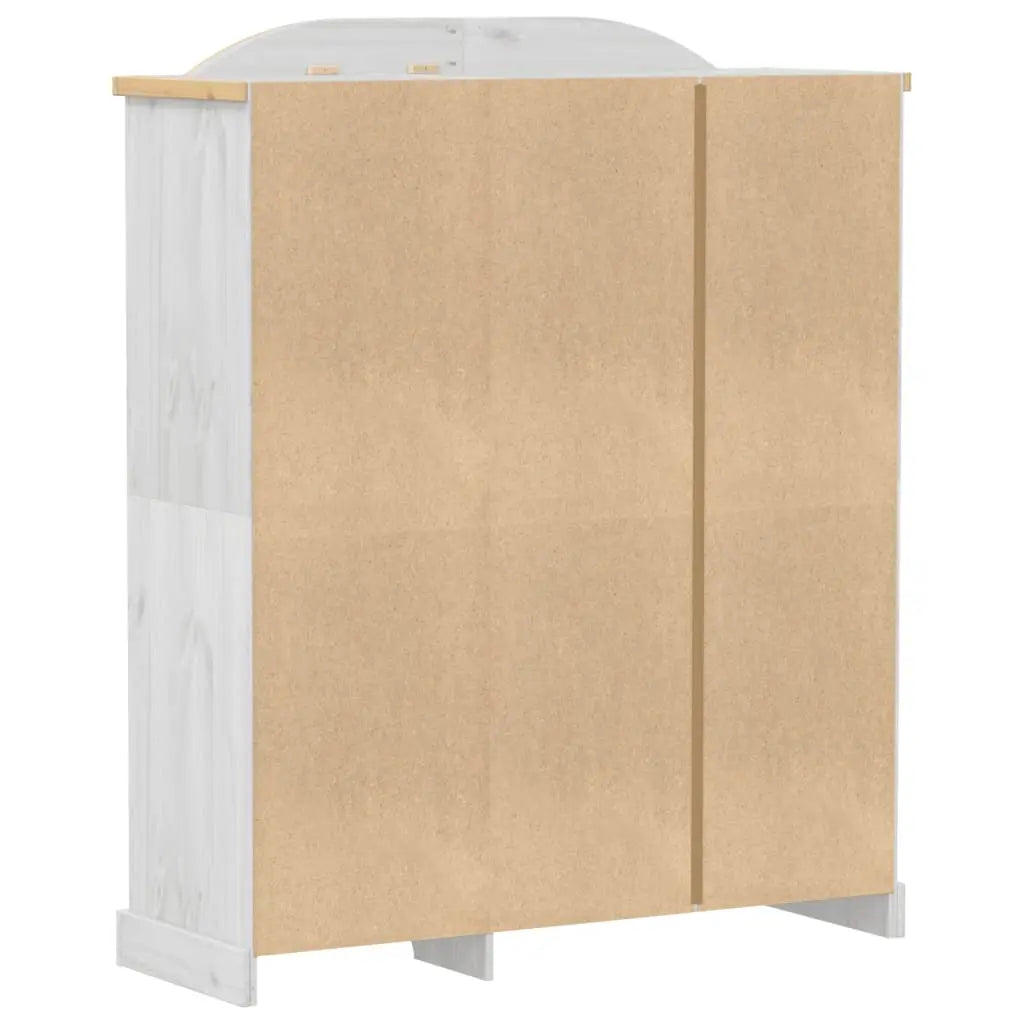 Wardrobe Corona White Solid Wood Pine Living with Luxury