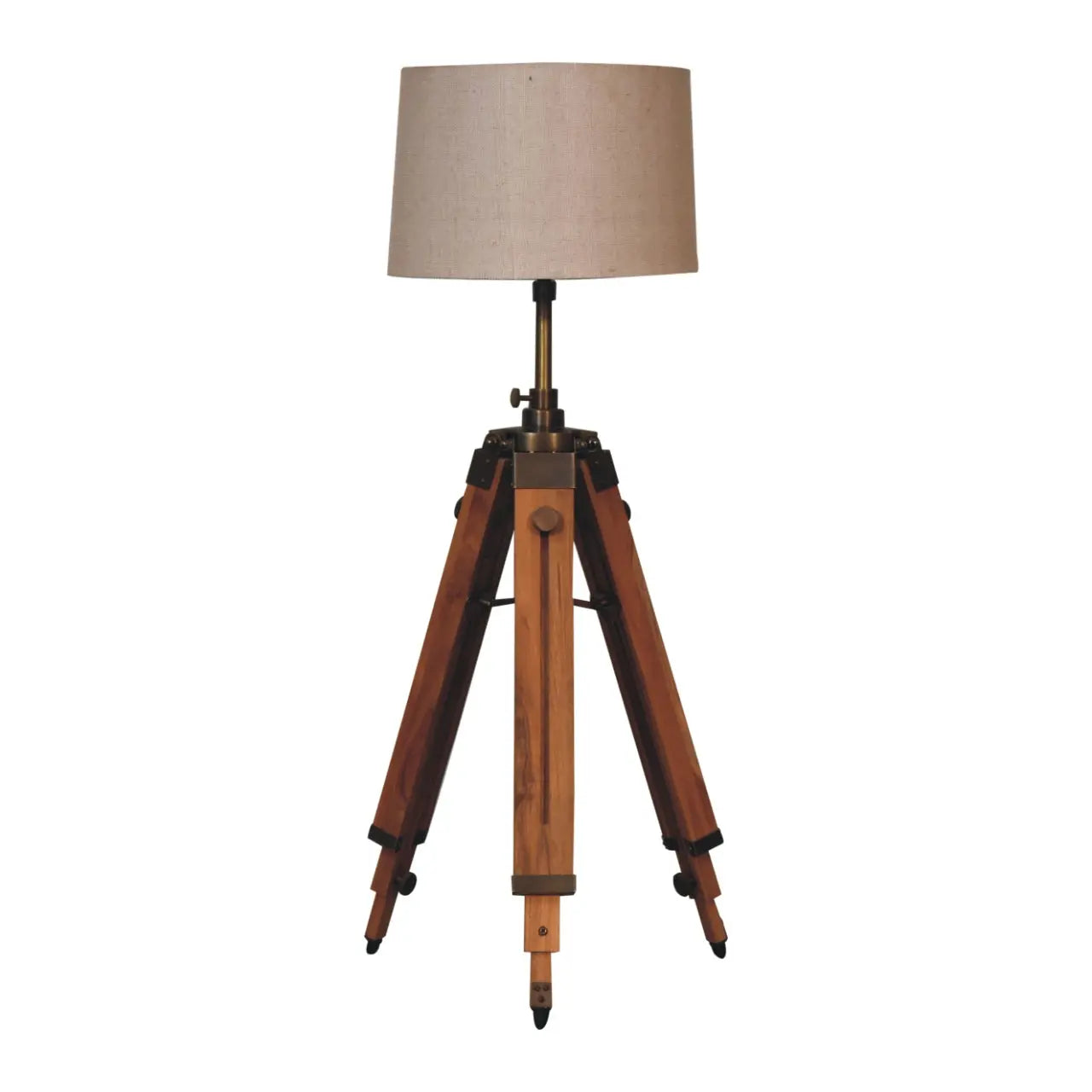 Wooden Tripod Lamp Living with Luxury
