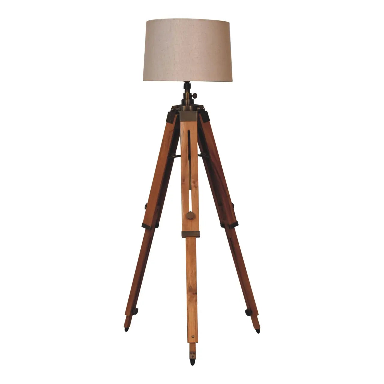 Wooden Tripod Lamp Living with Luxury