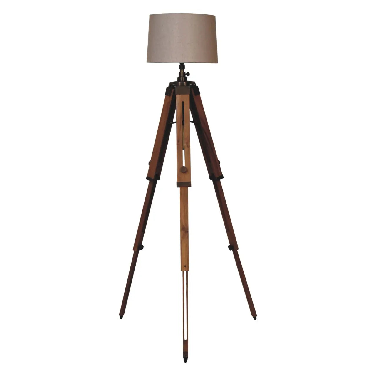 Wooden Tripod Lamp Living with Luxury