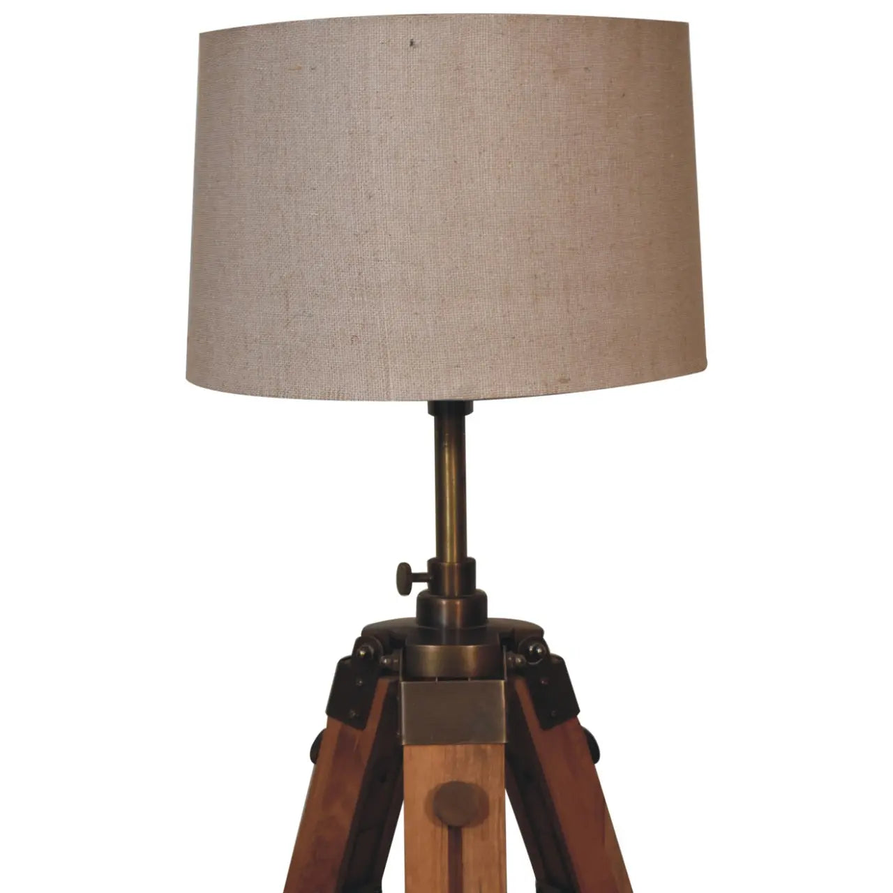 Wooden Tripod Lamp Living with Luxury