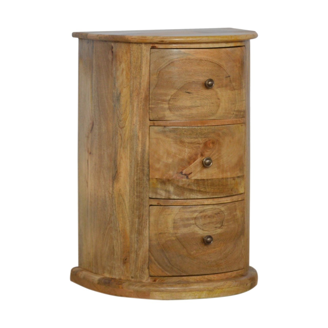 3 Drawer Serpentine Drum Chest Living with Luxury