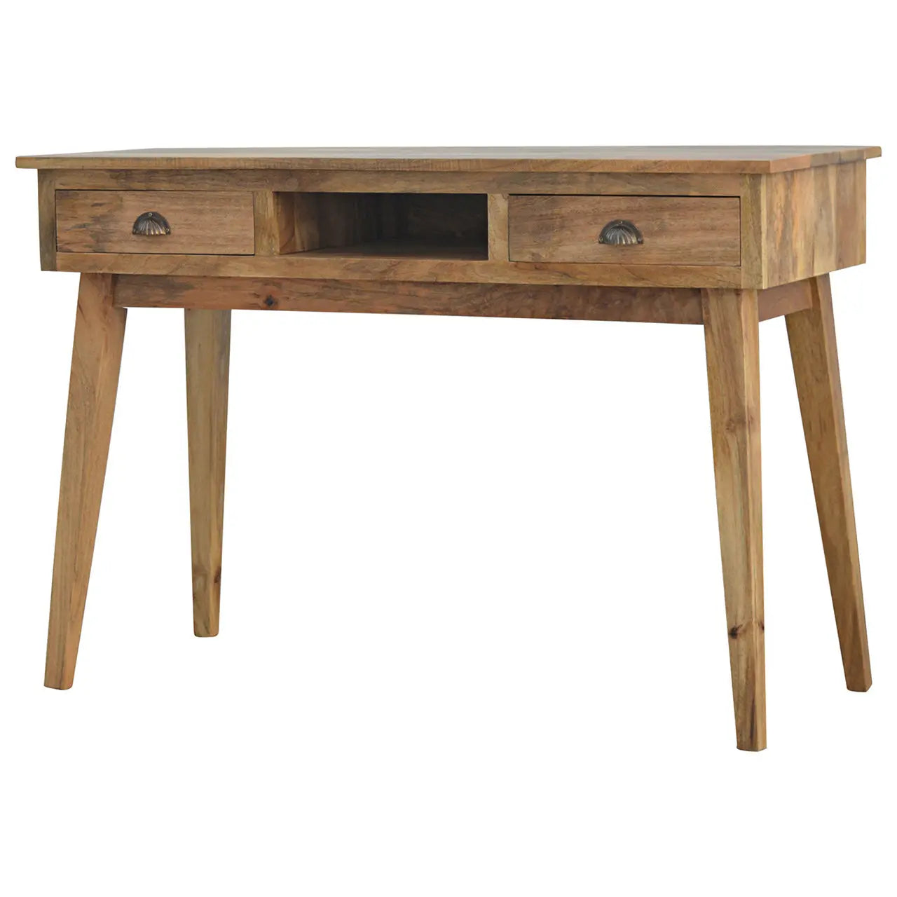 2 Drawer Shell Writing Desk in a Stylish Home Office Setup