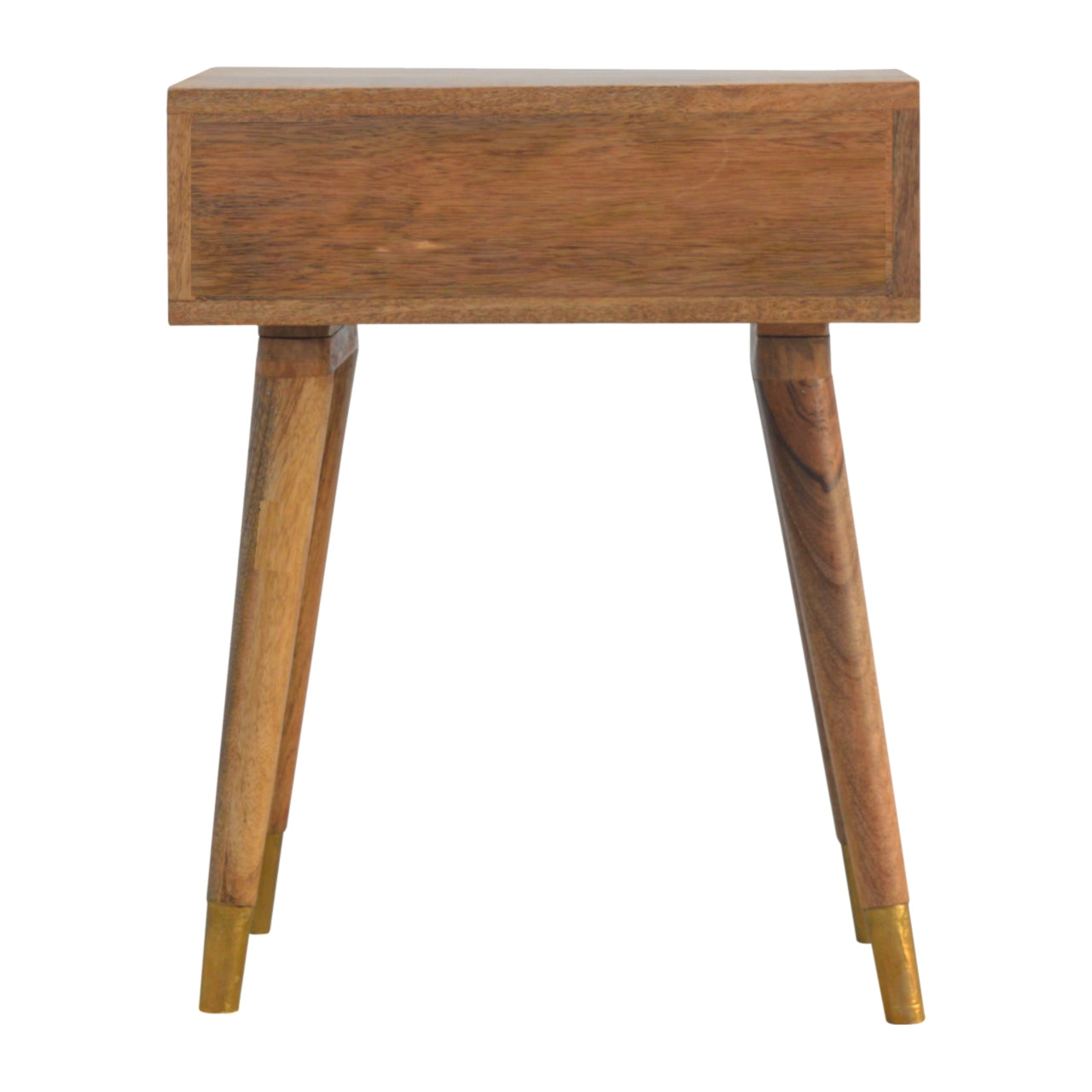 1 Drawer Gold Brass Bedside - Living with Luxury