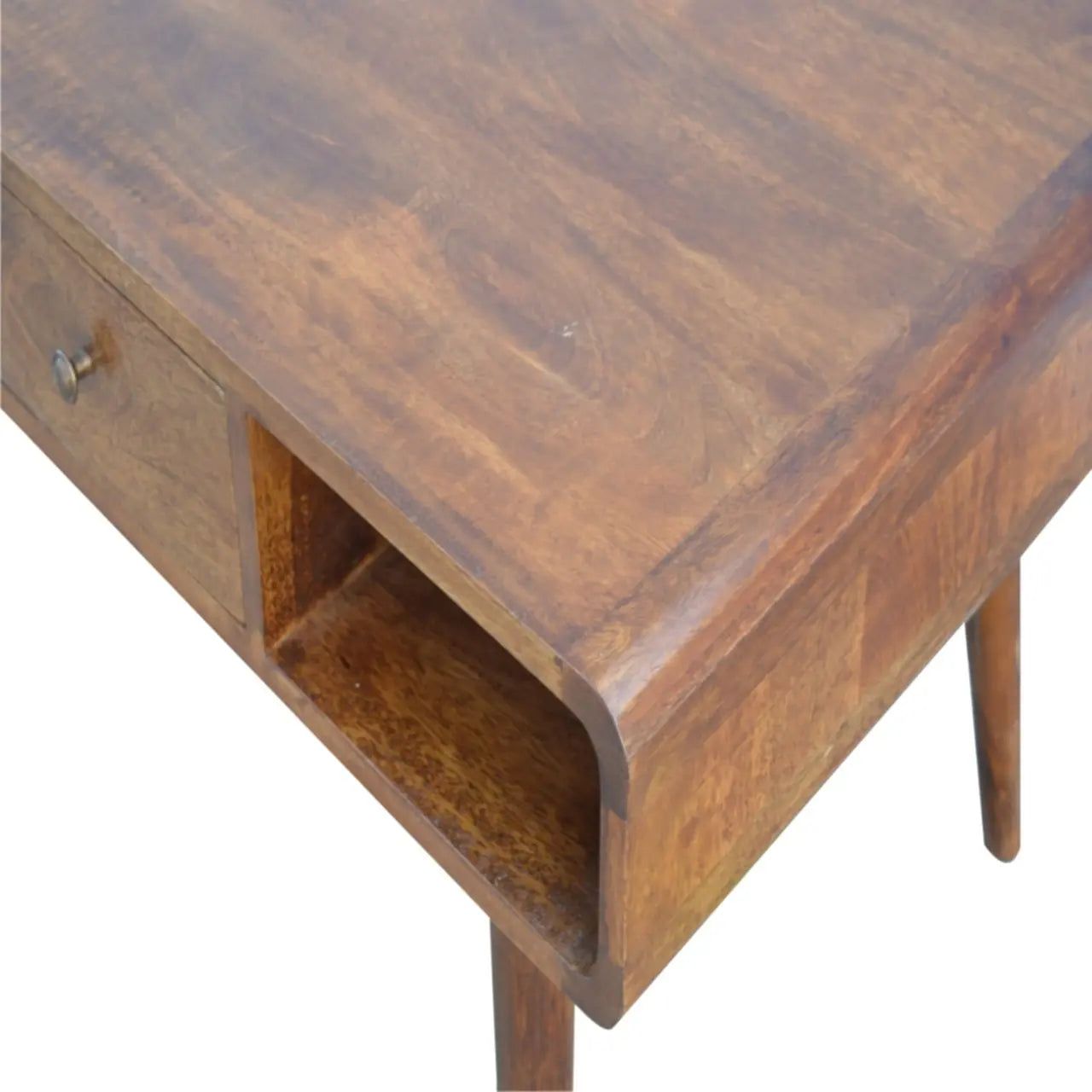 Curved Chestnut Coffee Table - Living with Luxury