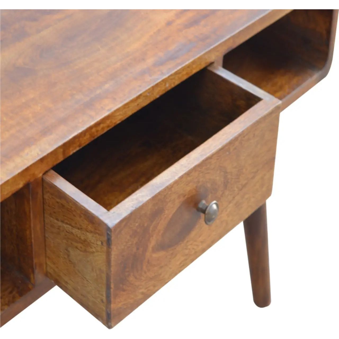 Curved Chestnut Coffee Table - Living with Luxury