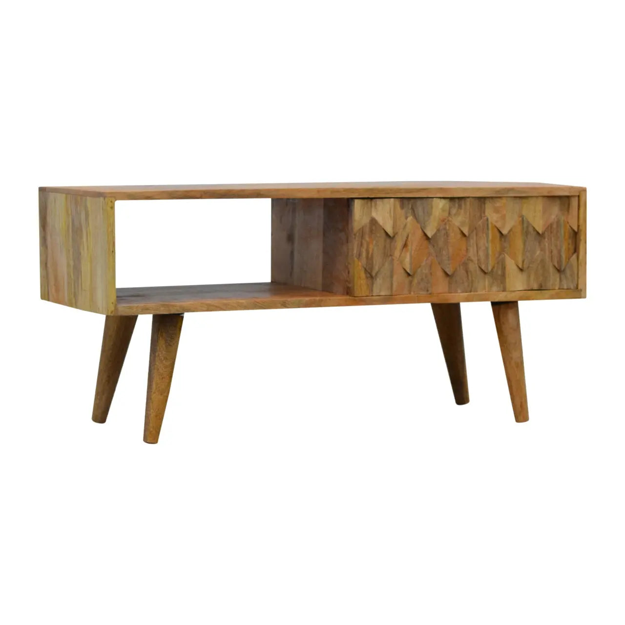 Pineapple Carve Sliding Media Unit - Living with Luxury