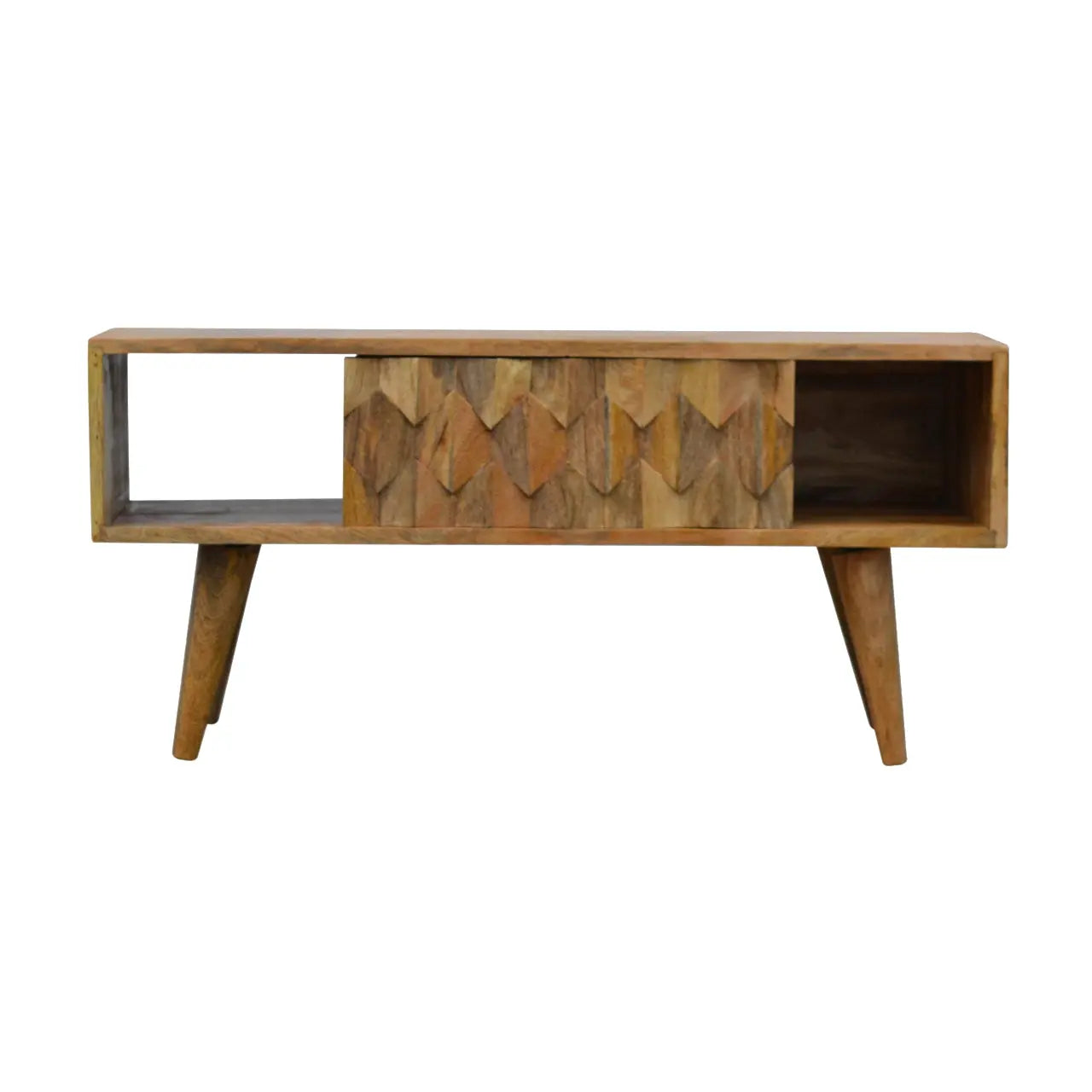 Pineapple Carve Sliding Media Unit - Living with Luxury
