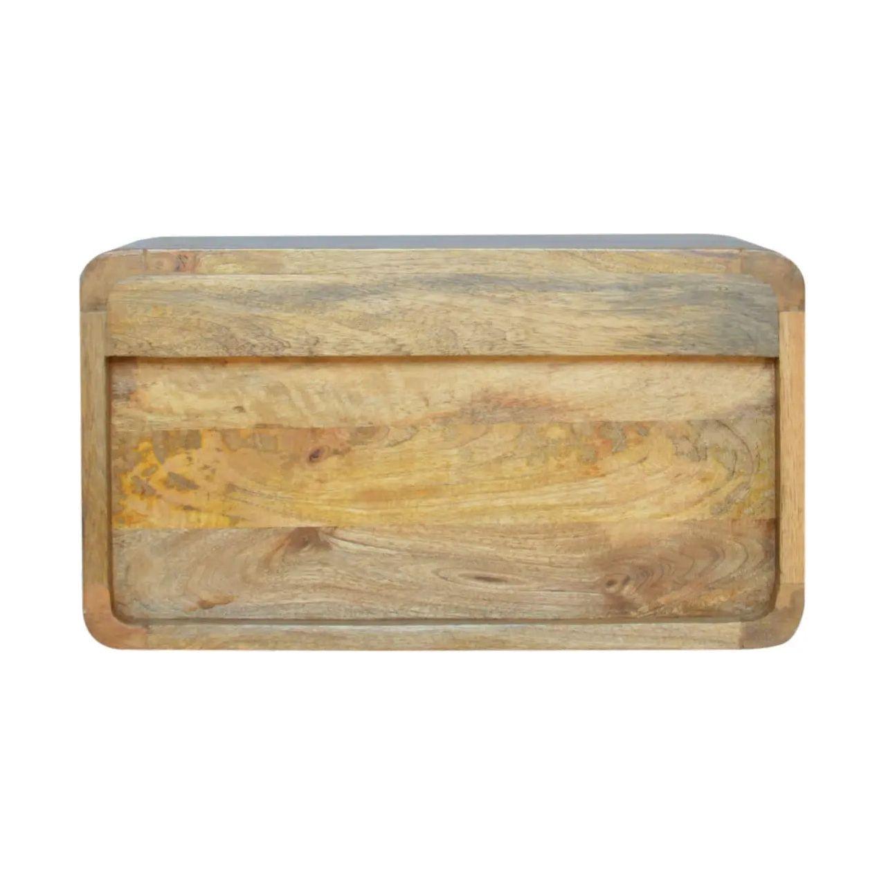 Oak-ish 2 Drawer Floating Bedside - Living with Luxury