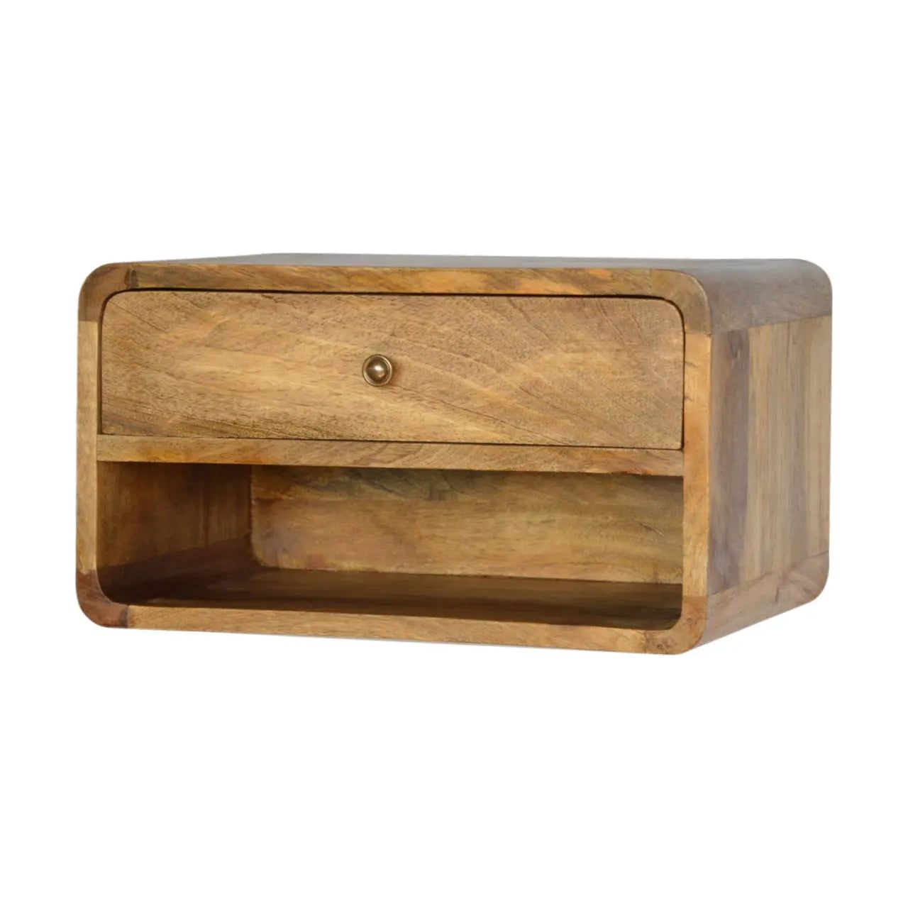 Floating Curve Open Slot Bedside - Living with Luxury