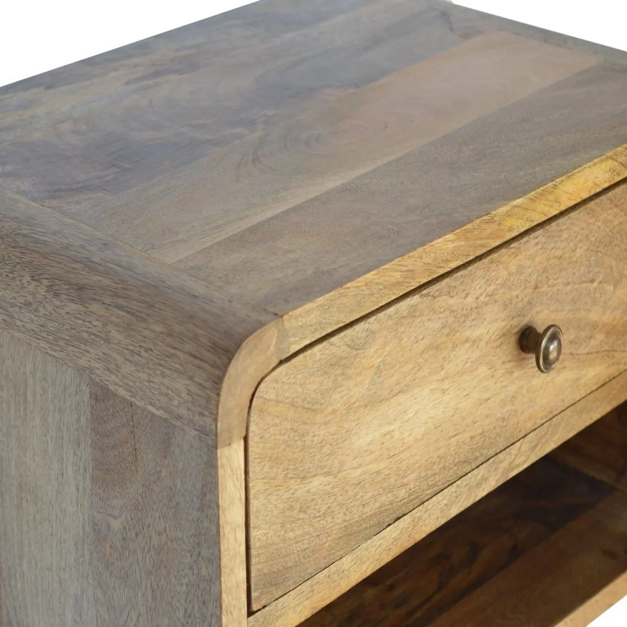Floating Curve Open Slot Bedside - Living with Luxury