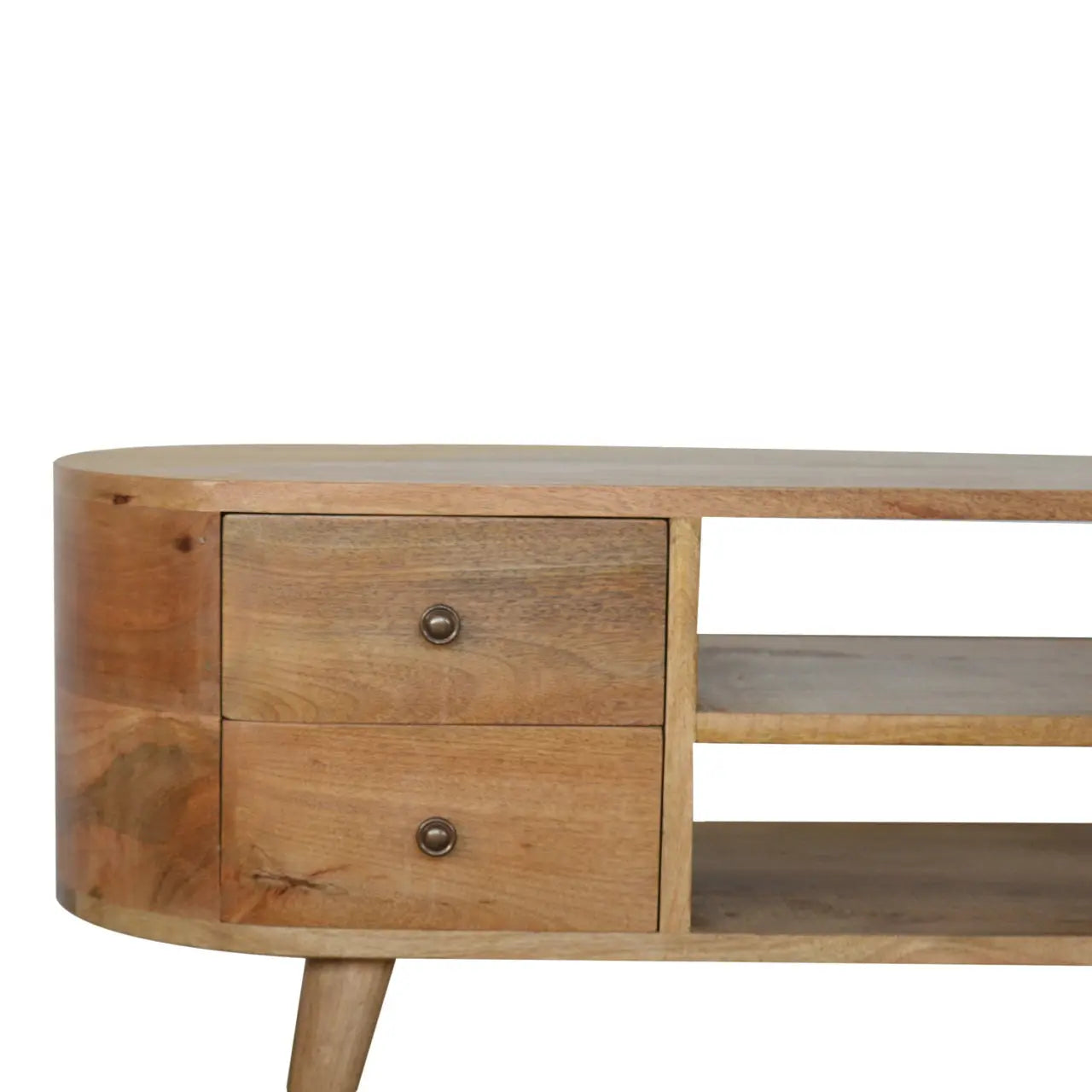 Rounded Entertainment Unit - Living with Luxury