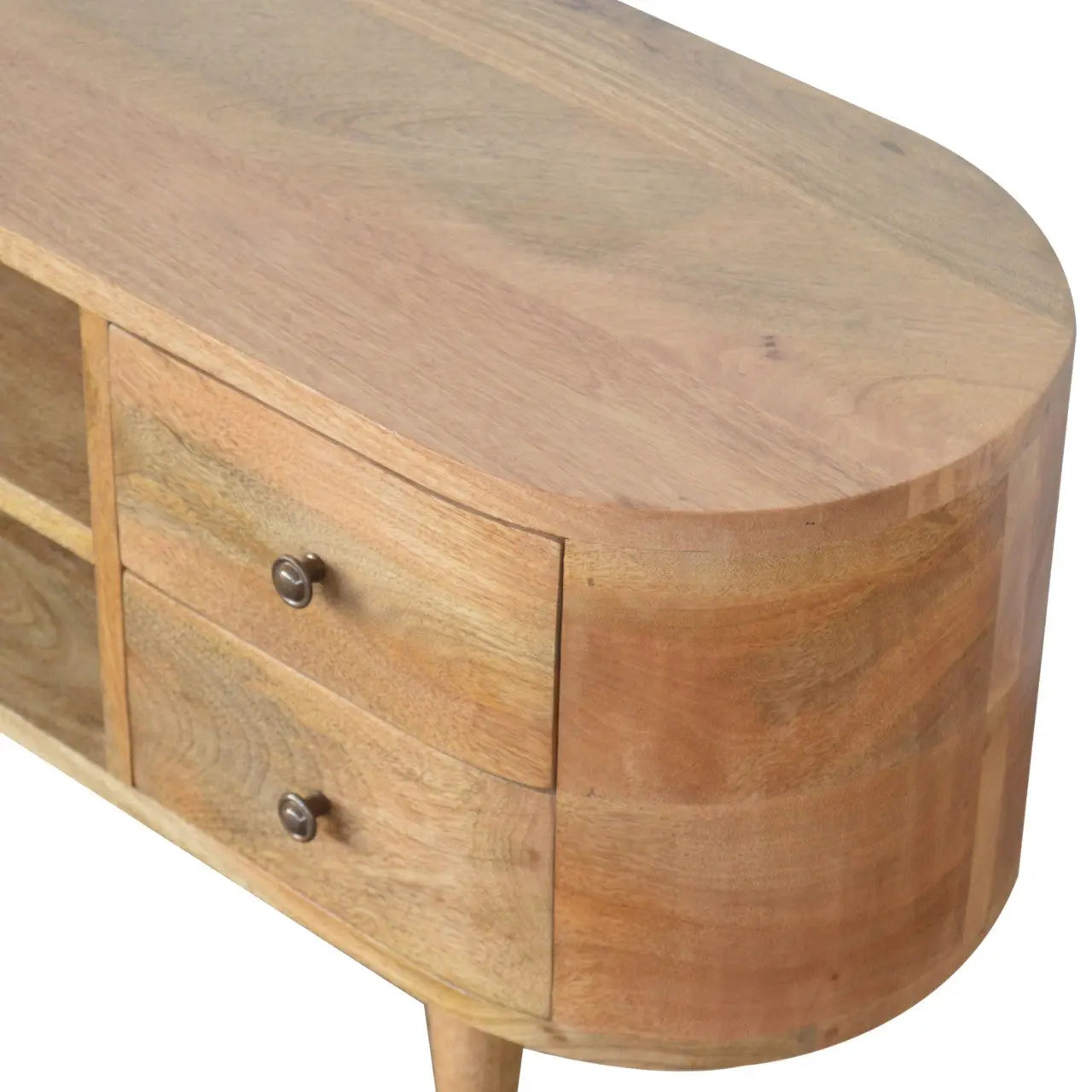 Rounded Entertainment Unit - Living with Luxury