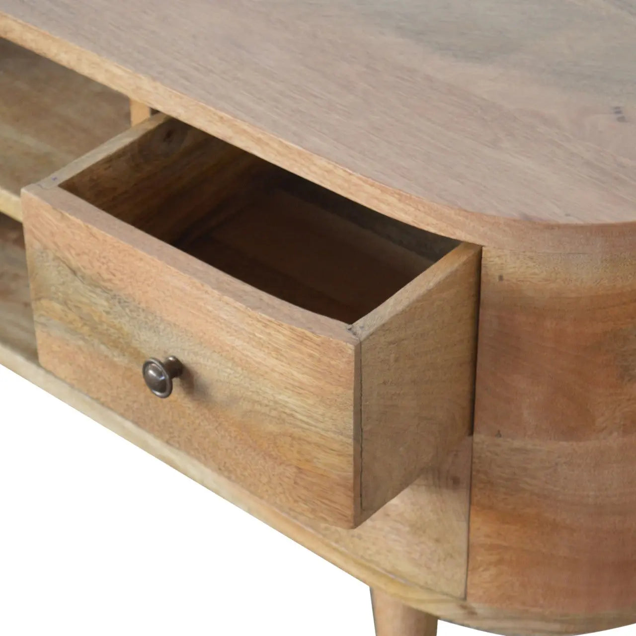 Rounded Entertainment Unit - Living with Luxury