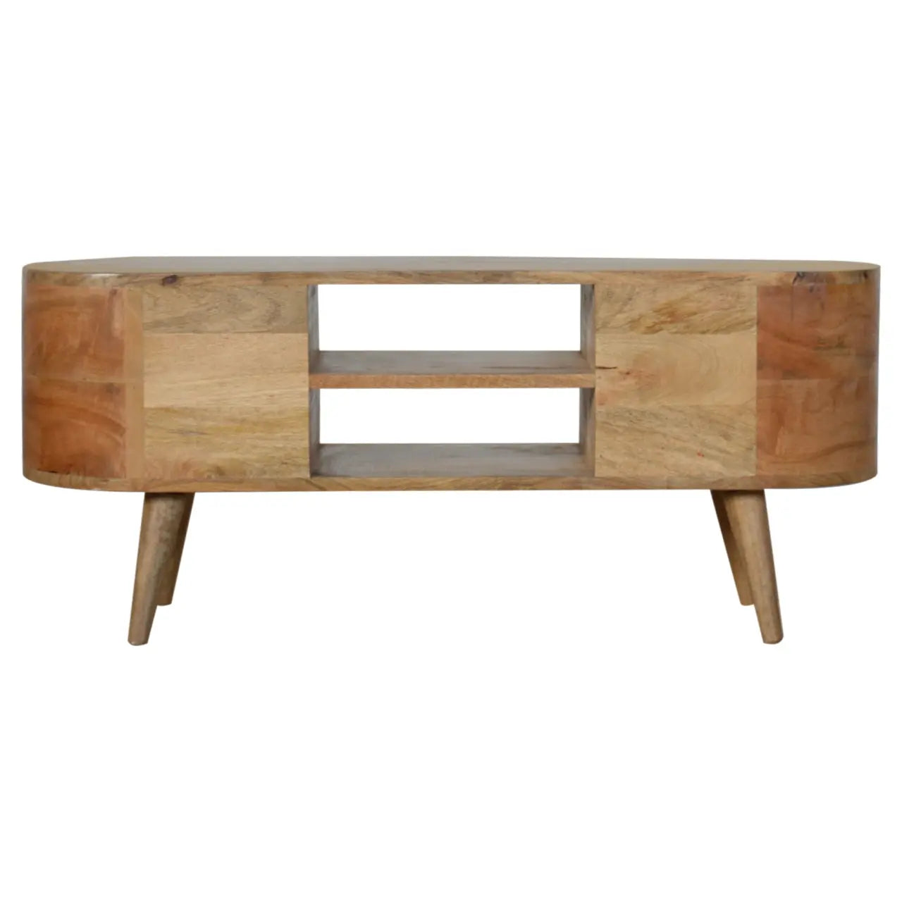 Rounded Entertainment Unit - Living with Luxury