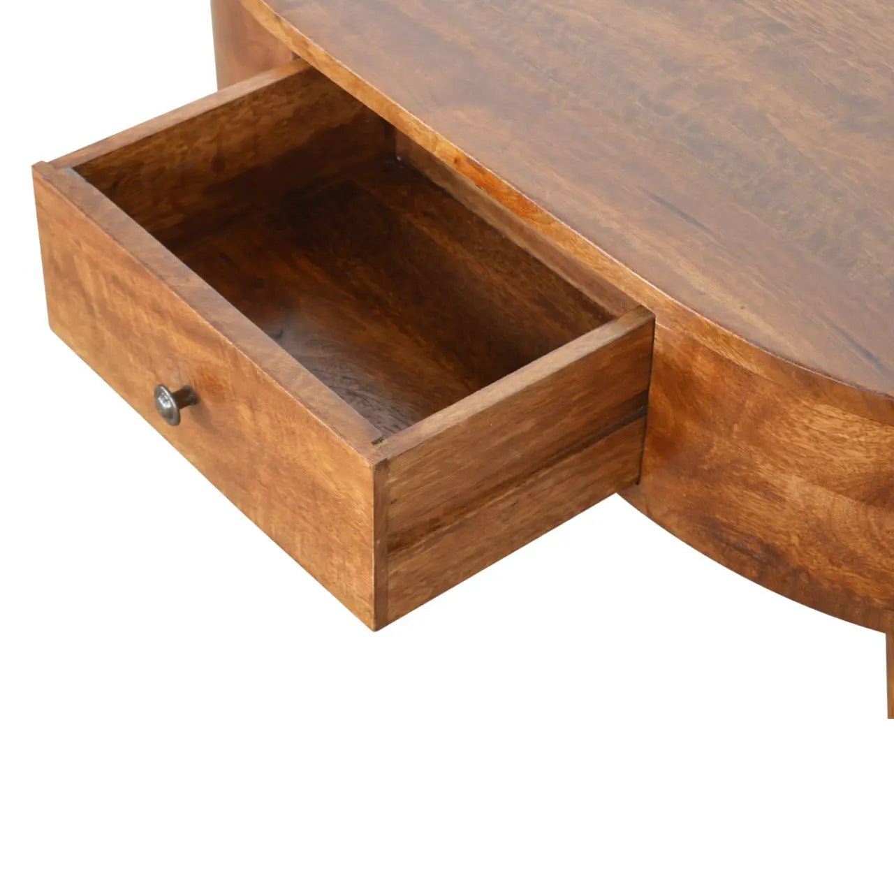 Chestnut Rounded Coffee Table - Living with Luxury