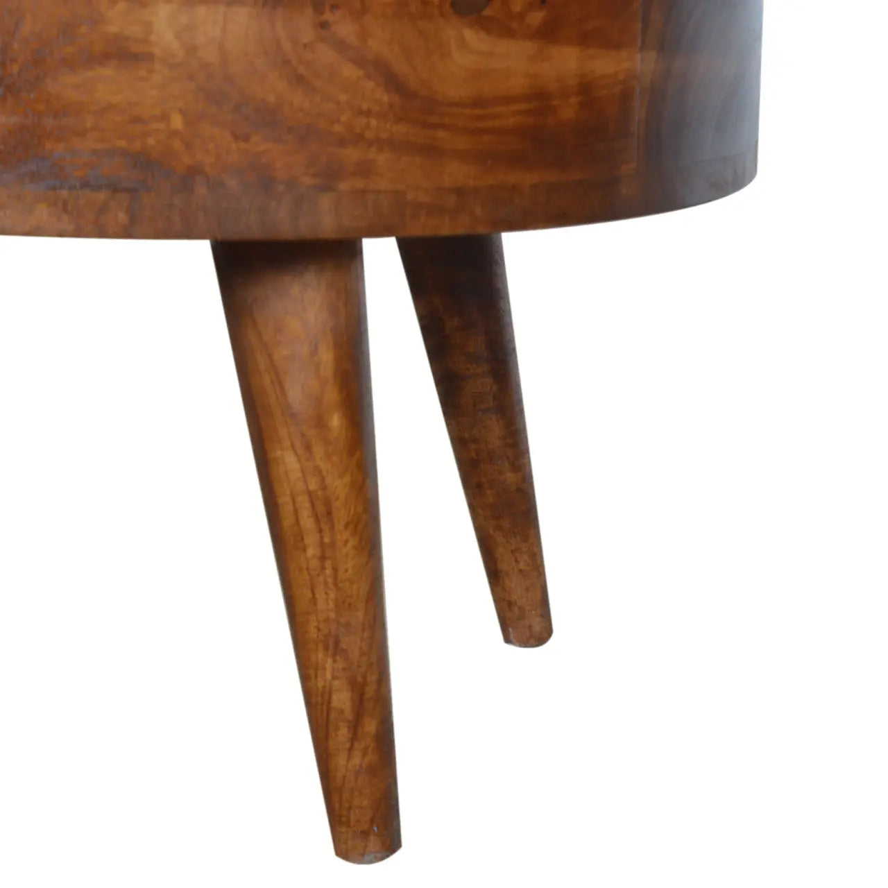 Chestnut Rounded Coffee Table - Living with Luxury