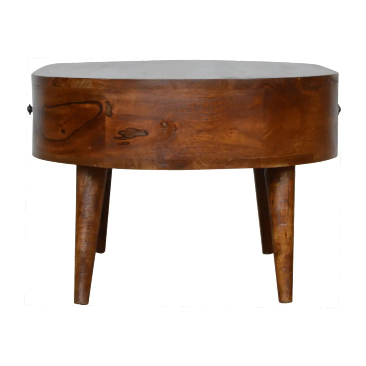 Chestnut Rounded Coffee Table - Living with Luxury