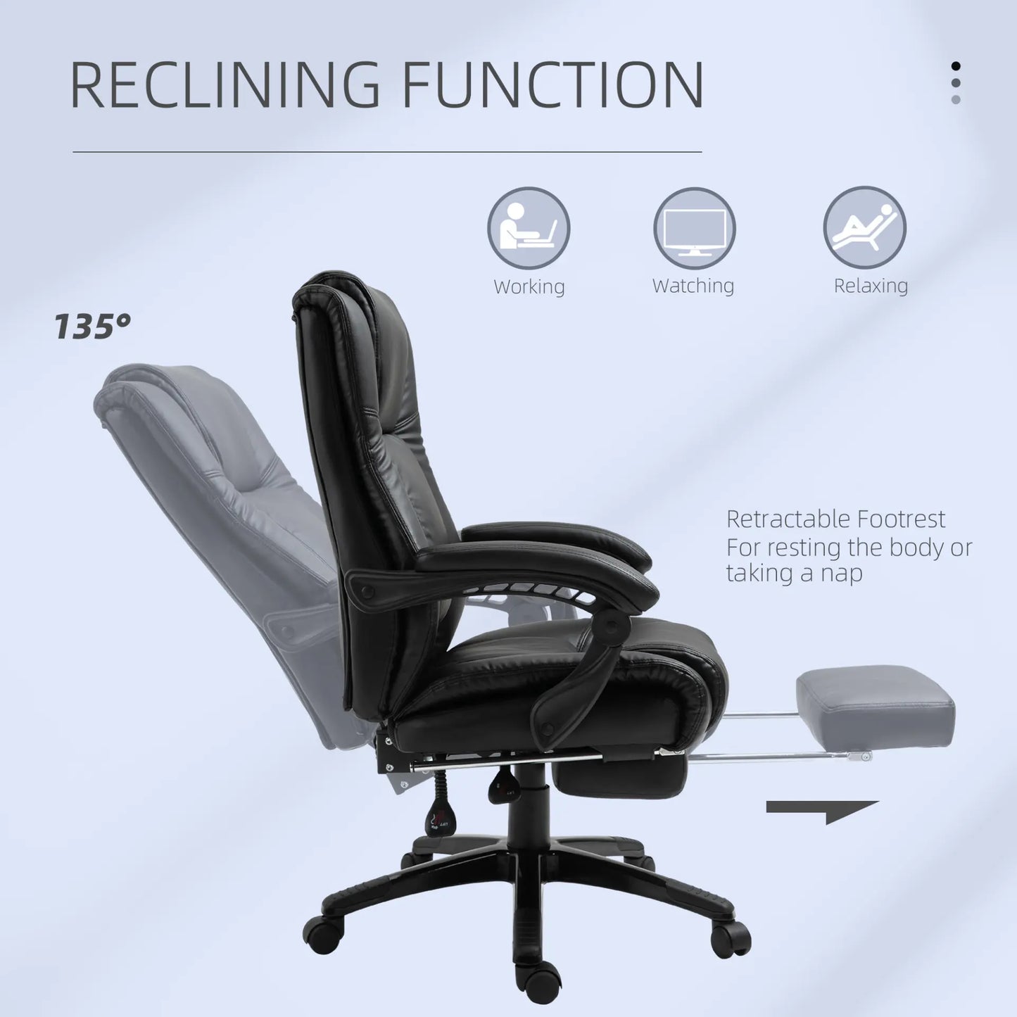 Executive Home Office Recliner Chair - Living with Luxury