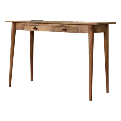 2 Drawer Writing Desk – Sleek with Storage and Cable Organization for Home Office