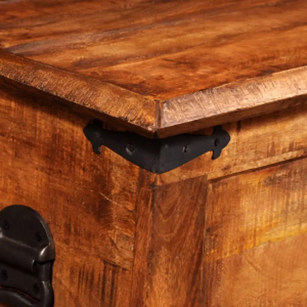 Storage Chest Rough Mango Wood - Living with Luxury