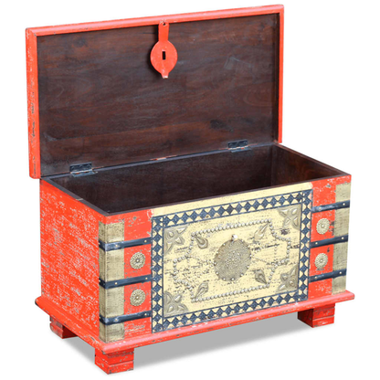 Storage Chest Red Mango Wood Living with Luxury