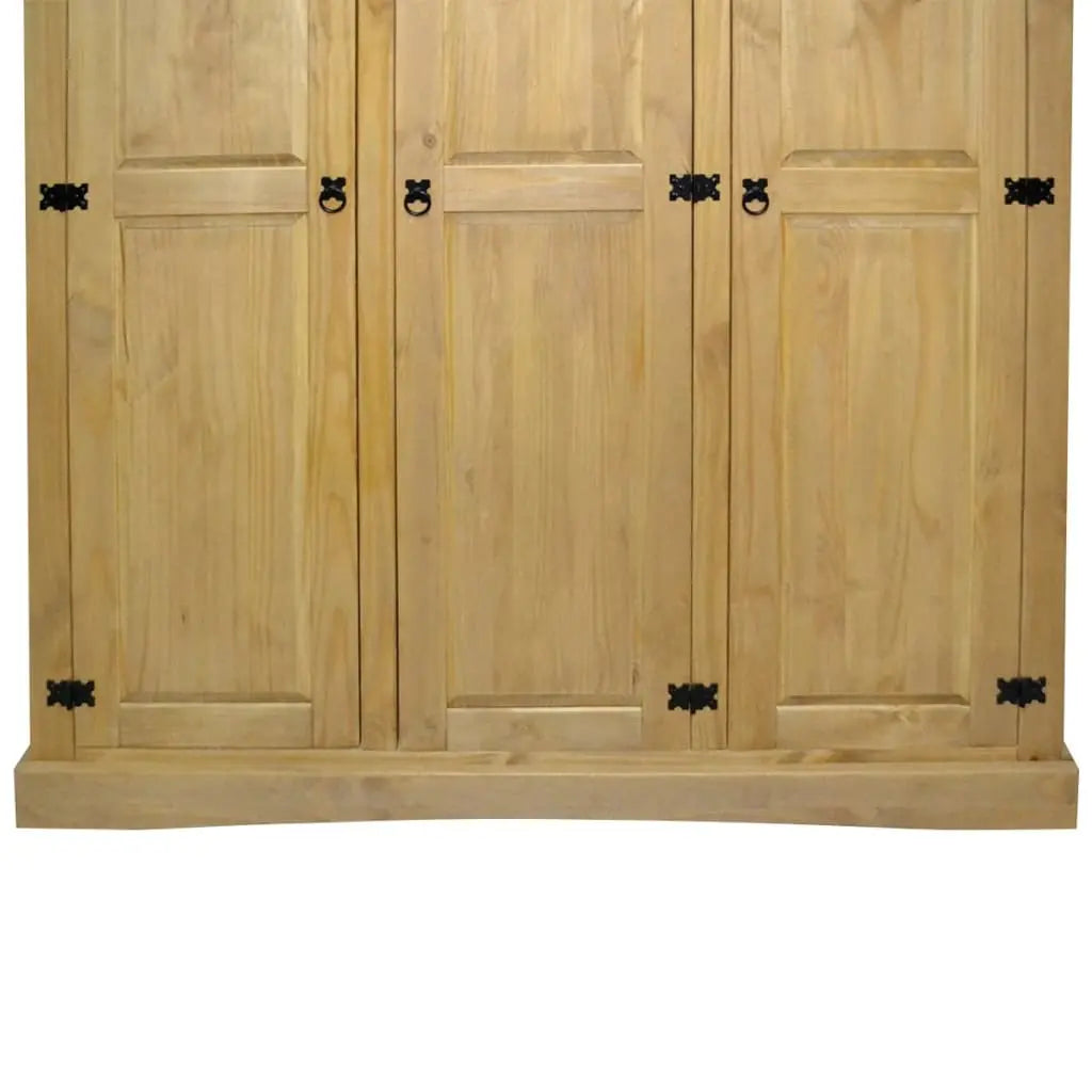 Wardrobe Mexican Pine Corona Range 3 Doors - Living with Luxury