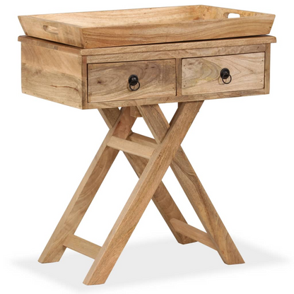 Side Table Solid Mango Wood Living with Luxury