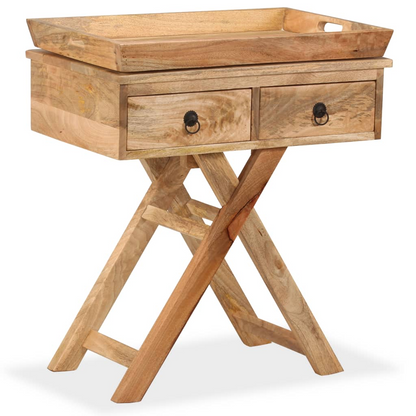 Side Table Solid Mango Wood Living with Luxury