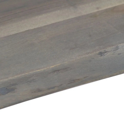 Coffee Table with Live Edges Grey Solid Acacia Wood - Living with Luxury