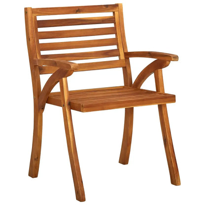 Garden Chairs 6 pcs Solid Acacia Wood - Living with Luxury