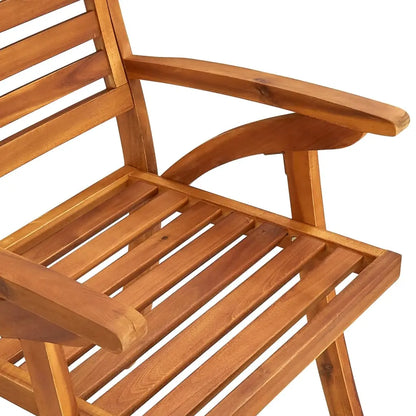 Garden Chairs 6 pcs Solid Acacia Wood - Living with Luxury