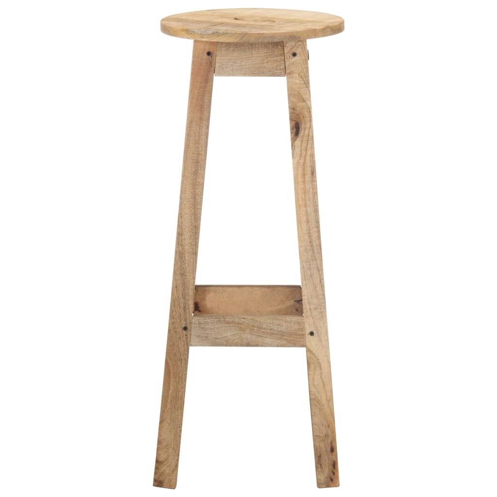 Bar Stools 2 pcs Solid Mango Wood Living with Luxury