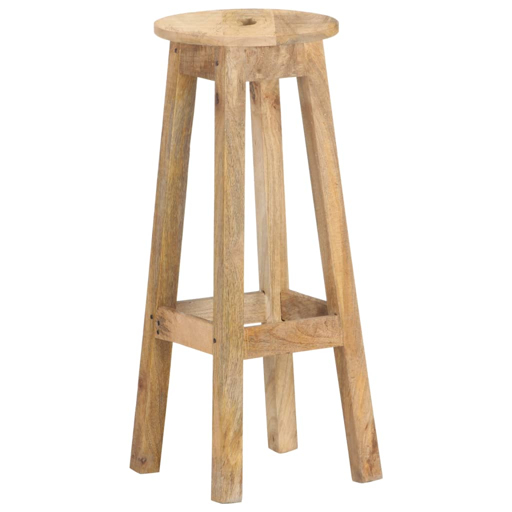 Bar Stools 2 pcs Solid Mango Wood Living with Luxury