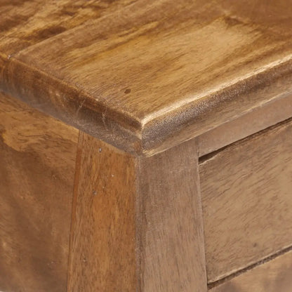 Bed Cabinet Solid Mango Wood - Living with Luxury