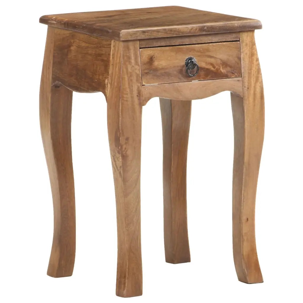 Bed Cabinet Solid Mango Wood - Living with Luxury