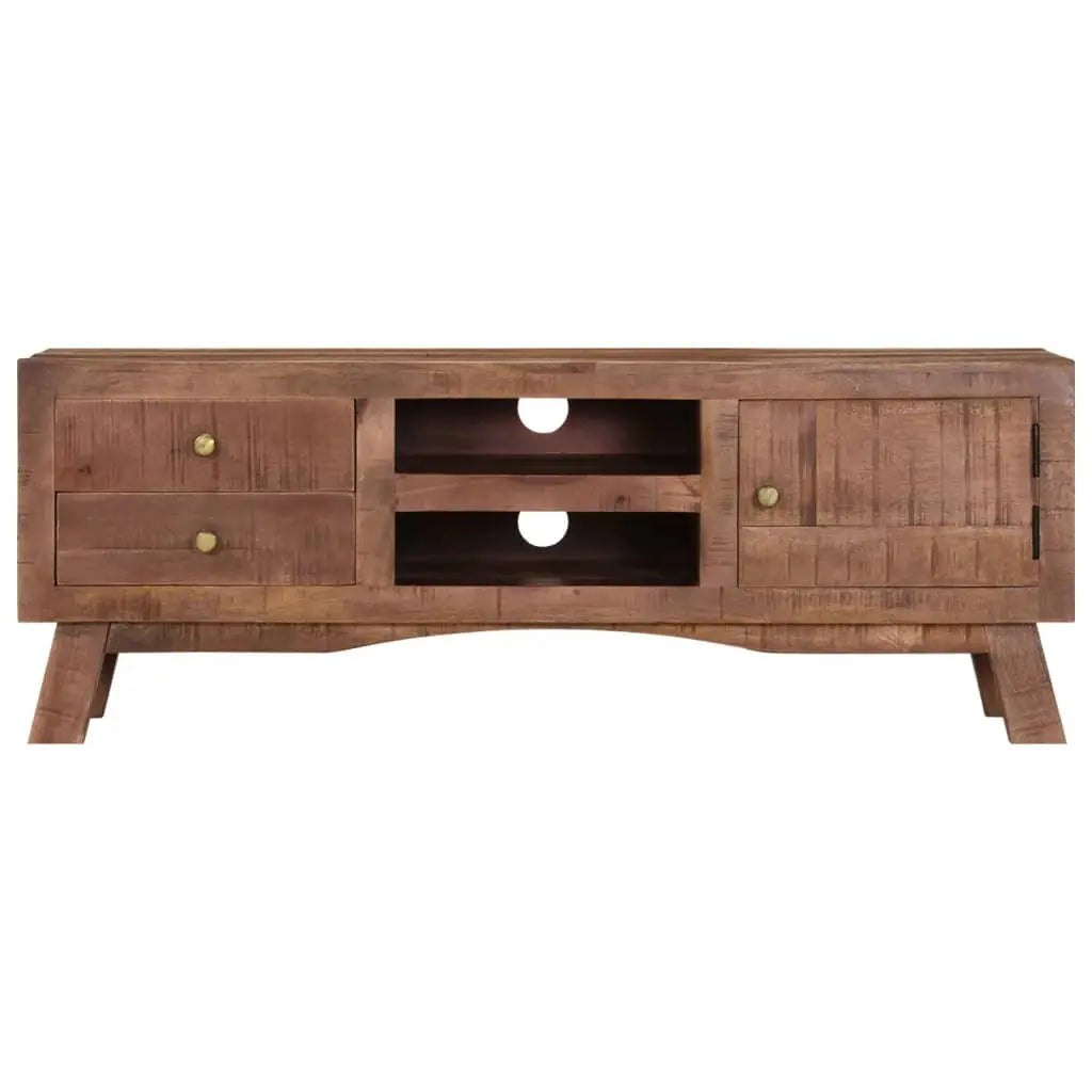 TV Cabinet Rough Mango Wood - Living with Luxury