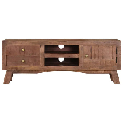 TV Cabinet Rough Mango Wood - Living with Luxury