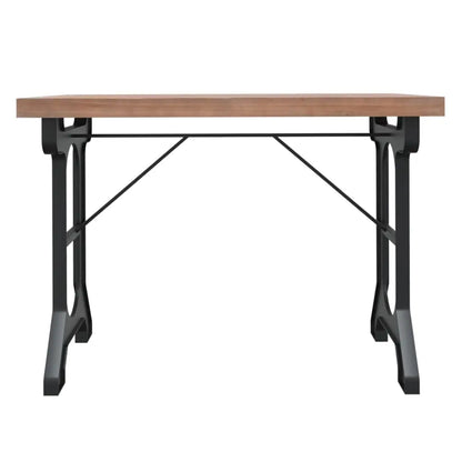 Dining Table Solid Wood Fir and Iron - Living with Luxury
