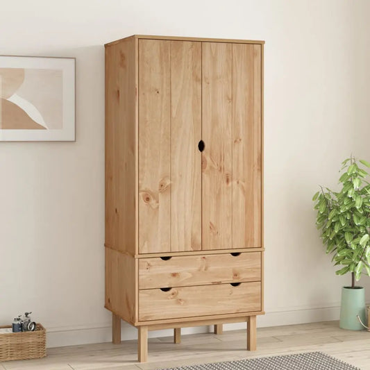 Wardrobe OTTA Solid Wood Pine - Living with Luxury