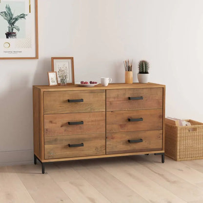 Sideboard Brown Solid Pinewood - Living with Luxury