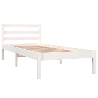 Bed Frame without Mattress White Small Single - Living with Luxury