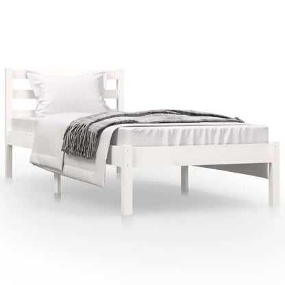 Bed Frame without Mattress White Small Single - Living with Luxury