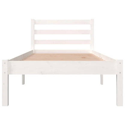 Bed Frame without Mattress White Small Single - Living with Luxury